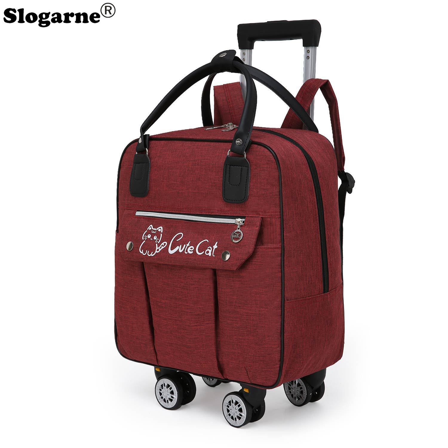 Foldable Rolling Luggage Bag - Trolley Große Kapazität Reisetasche Räder Spinner