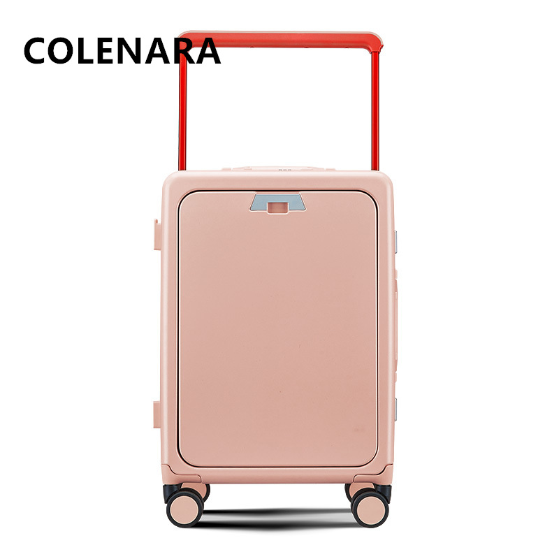 COLENARA Rollkoffer mit Frontö – Front Opening Laptop Luggage 24 Inch Bewertung und Preis