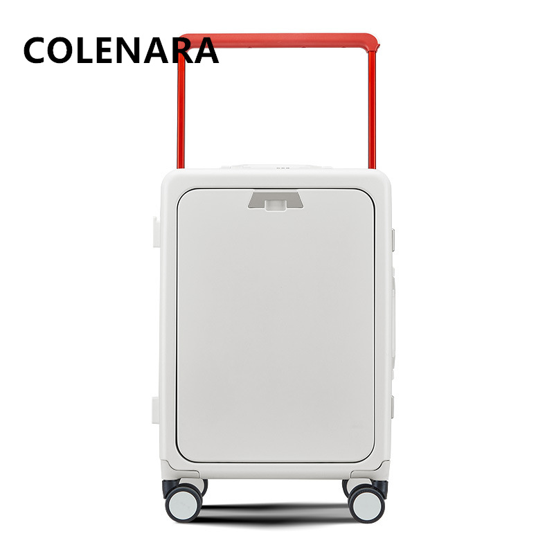 COLENARA Rollkoffer mit Frontö – Front Opening Laptop Luggage 24 Inch Bewertung und Preis